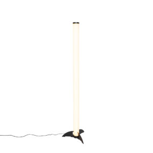 Floor lamp black dimmable in Kelvin with remote control - Bomba