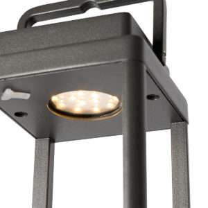 Outdoor table lamp dark gray incl. LED rechargeable - Yara