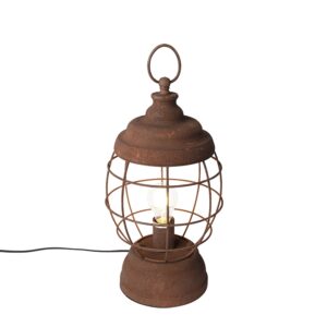 Rustic table lamp rust - Lentera